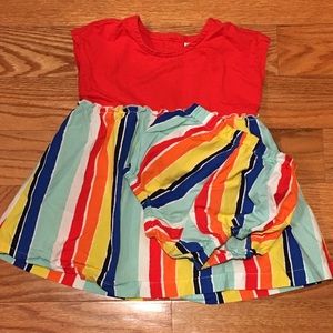 Hanna Andersson stripe dress and bloomer